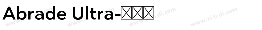 Abrade Ultra字体转换